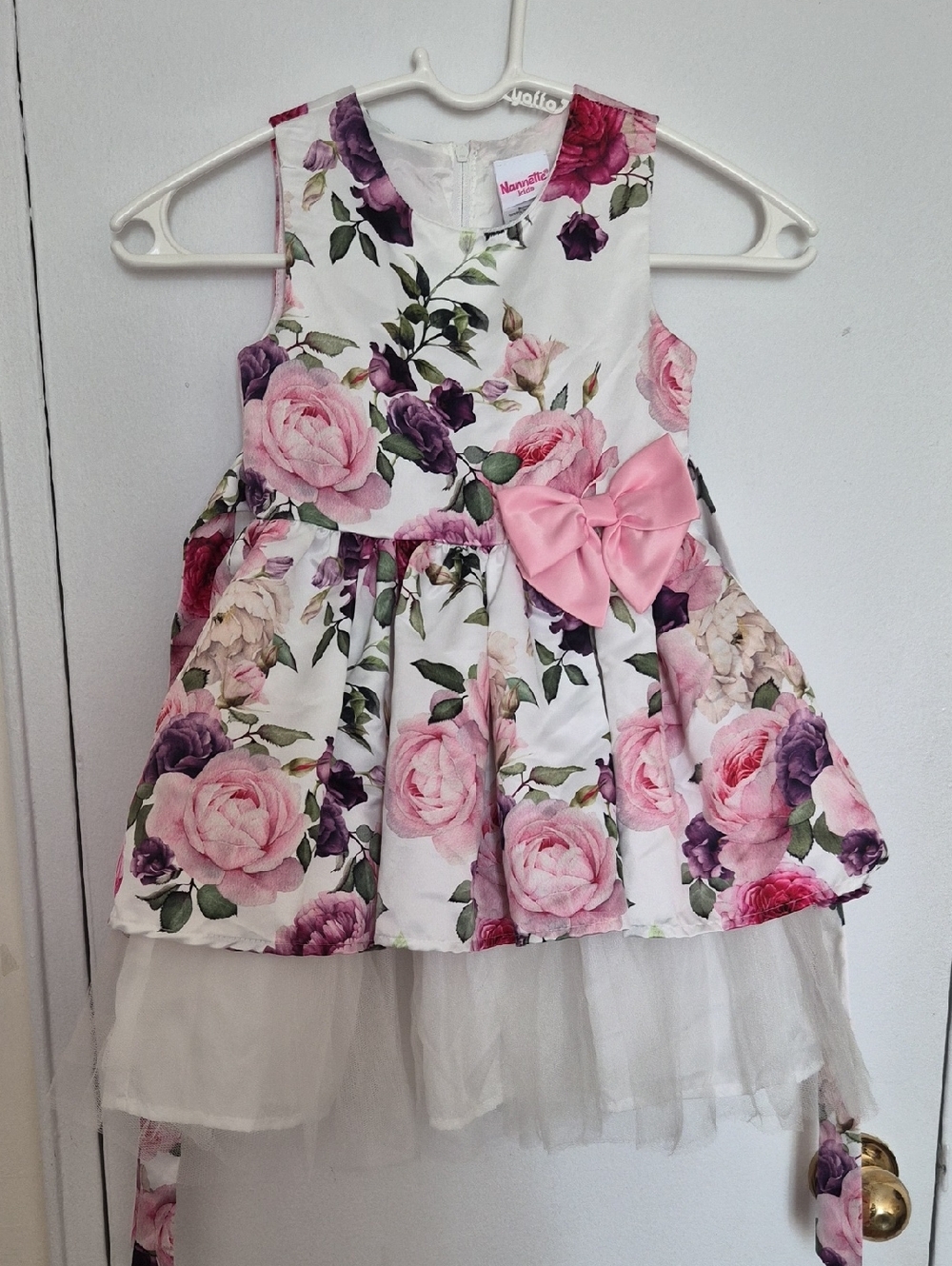 Nannette Kids Toddler Girl's Floral Print Dress Tulle Dress Size 5